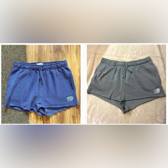 ivory ella Pants - IVORY ELLA 🐘 BUNDLE OF 2 GREEN & BLUE 100% ORGANIC COTTON ELEPHANT SHORTS XXL